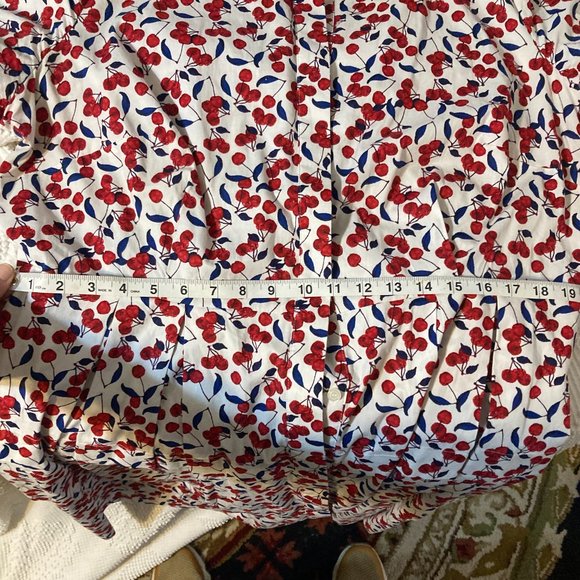 Donna Morgan Red and Blue CHERRY Dress Vintage Style! - Picture 4 of 7